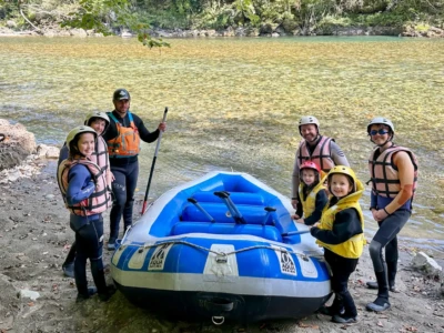 Family on Tara Rafting