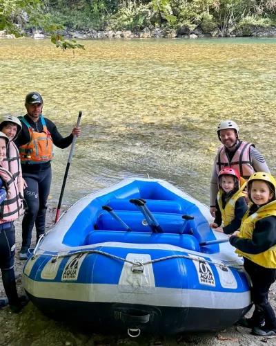 Family on Tara Rafting
