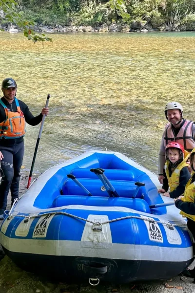 Family on Tara Rafting