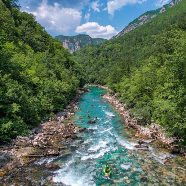 Tara River packrafting